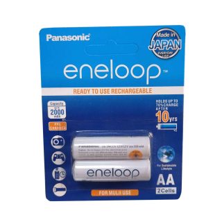 باتری قلمی با قابلیت شارژ Panasonic برند Eneloop در هر بسته 2 عدد